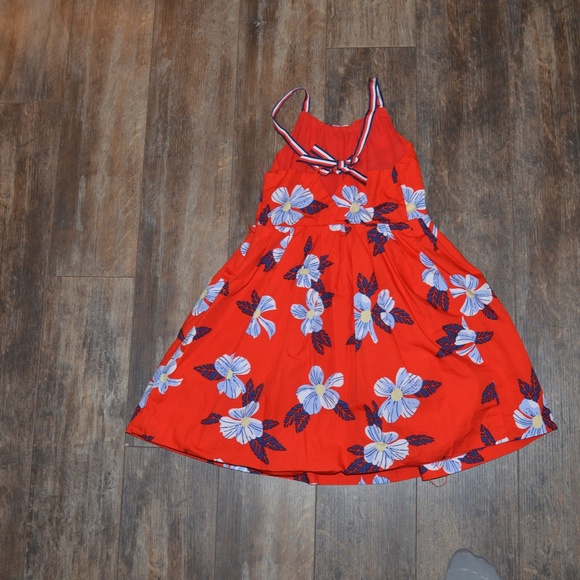 Tommy Hilfiger Red Dress with Blue Flowers - Picture 7 of 10
